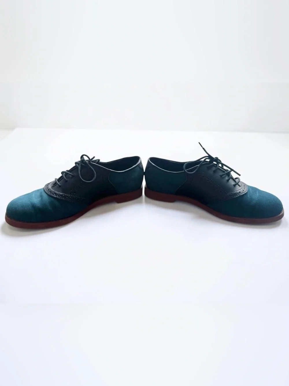 GH Bass Enfield Preppy Dark Academia Suede Leather Oxfords Sz 6.5